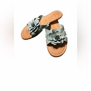 St. John's Bay Seafoam Floral Sandals